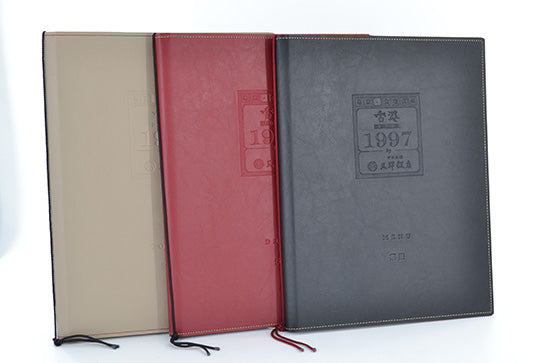 紐とじ式メニューブック