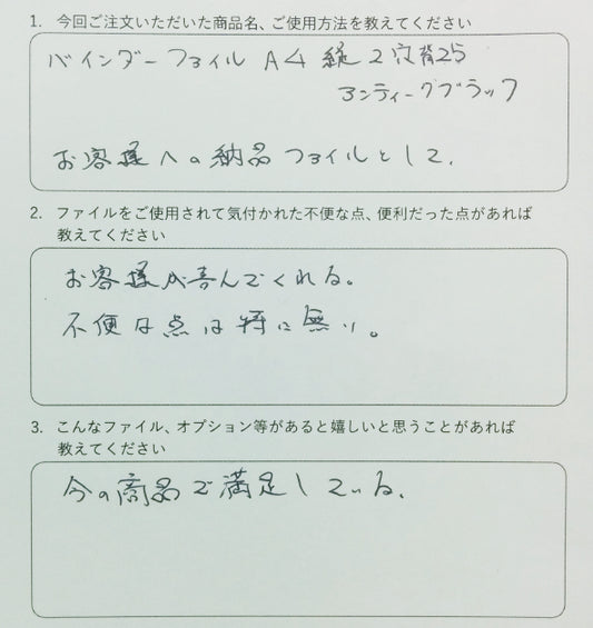 今の商品で満足しています